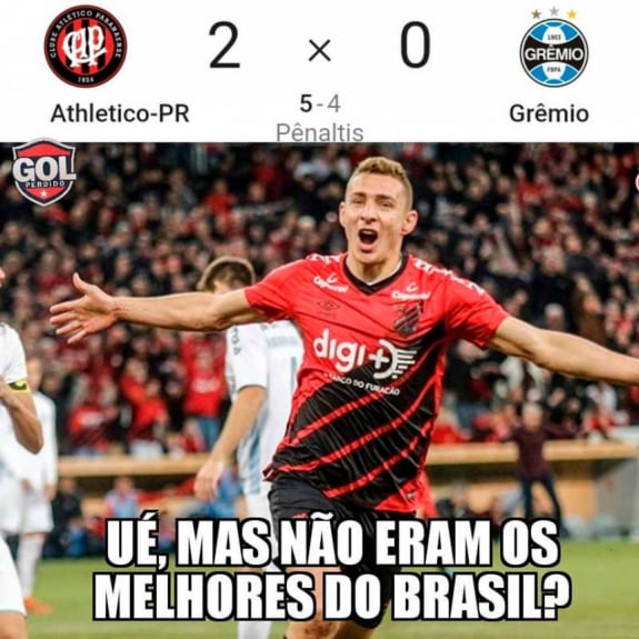 Copa do Brasil: os memes da eliminação do Grêmio para o Furacão