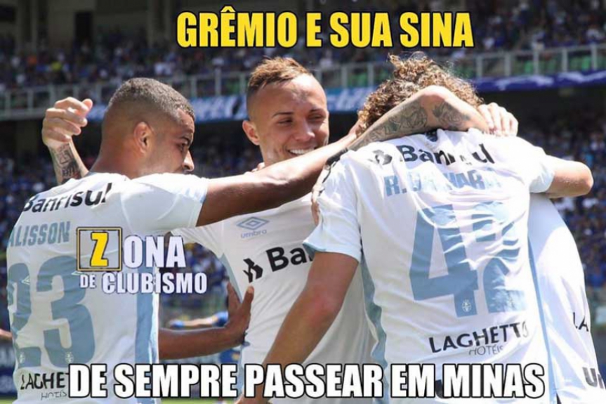 Brasileirão: os memes de Cruzeiro 1 x 4 Grêmio