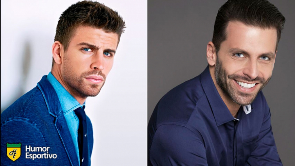 Sósias do futebol: Gerard Piqué e Henri Castelli