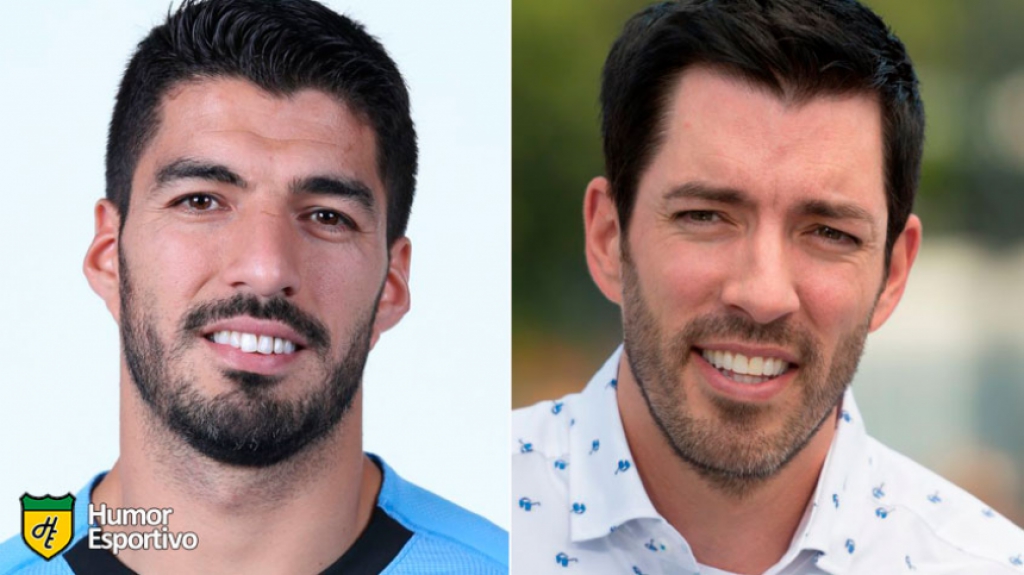 Sósias do futebol: Suárez e irmãos Scott (do programa 'Irmãos à Obra')