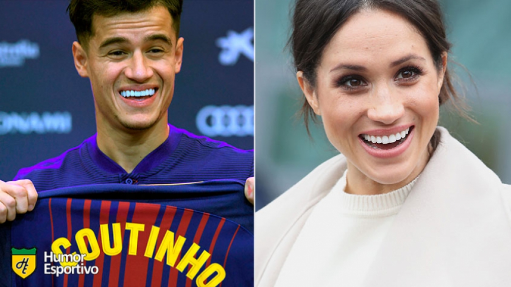 Sósias do futebol: Philippe Coutinho e Meghan Markle