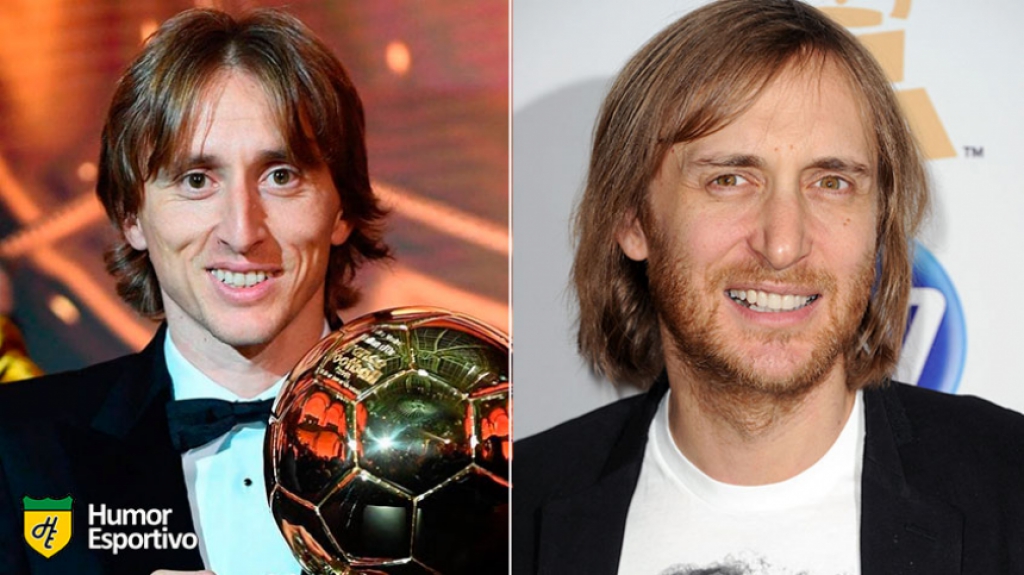 Sósias do futebol: Luka Modric e David Guetta