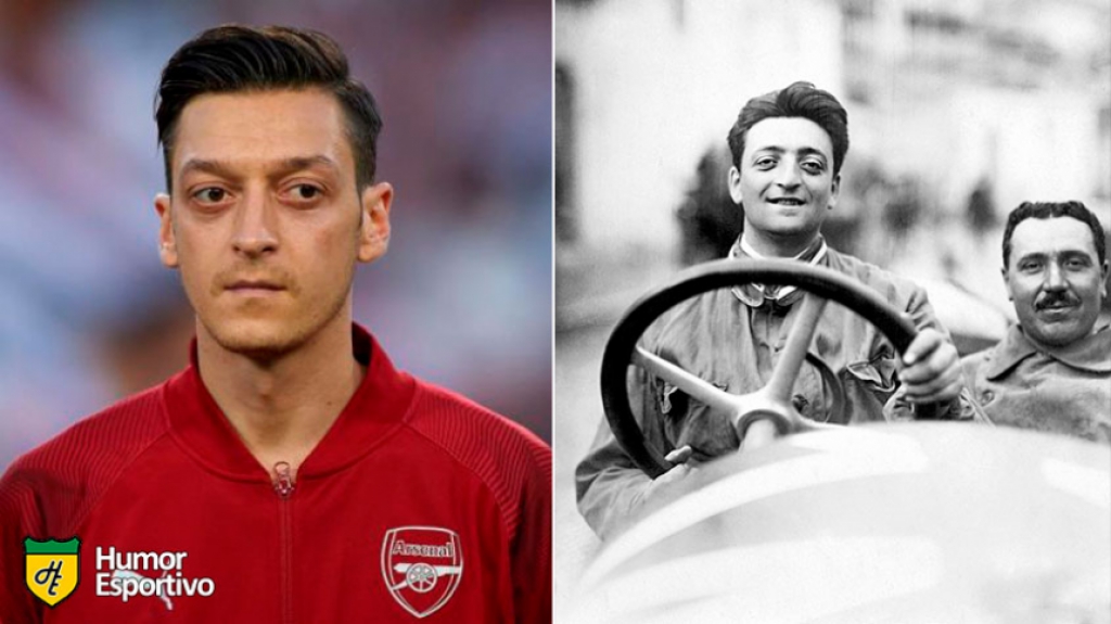 Sósias do futebol: Özil e Enzo Ferrari