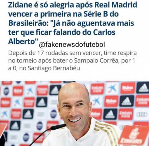 Declaração de Carlos Alberto vira piada e inspira memes com Real Madrid
