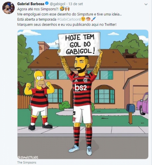 #GabiCartoon: confira as imagens selecionadas pelo próprio Gabigol