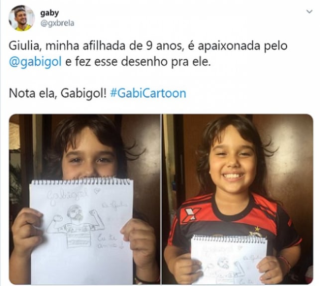 #GabiCartoon: confira as imagens selecionadas pelo prÃ³prio Gabigol