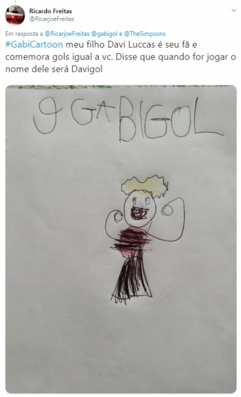 #GabiCartoon: confira as imagens selecionadas pelo próprio Gabigol