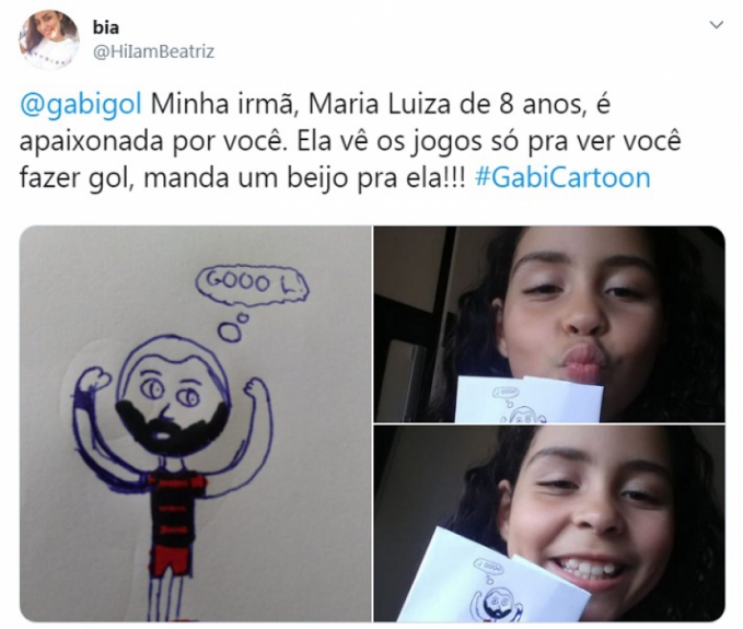 #GabiCartoon: confira as imagens selecionadas pelo prÃ³prio Gabigol