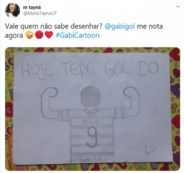 #GabiCartoon: confira as imagens selecionadas pelo próprio Gabigol