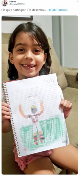 #GabiCartoon: confira as imagens selecionadas pelo próprio Gabigol