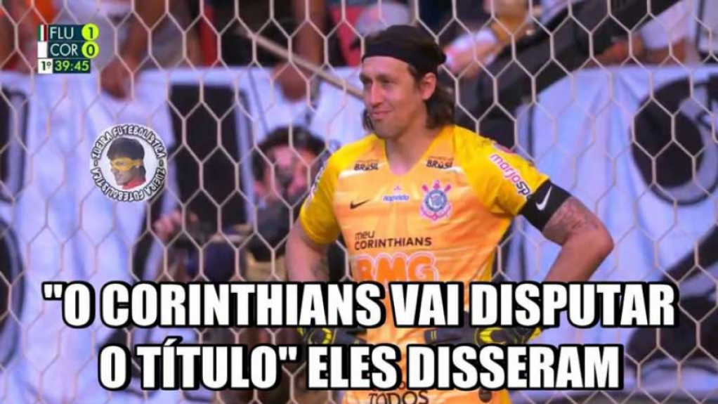 Rivais não perdoam Cássio após frango contra o Fluminense