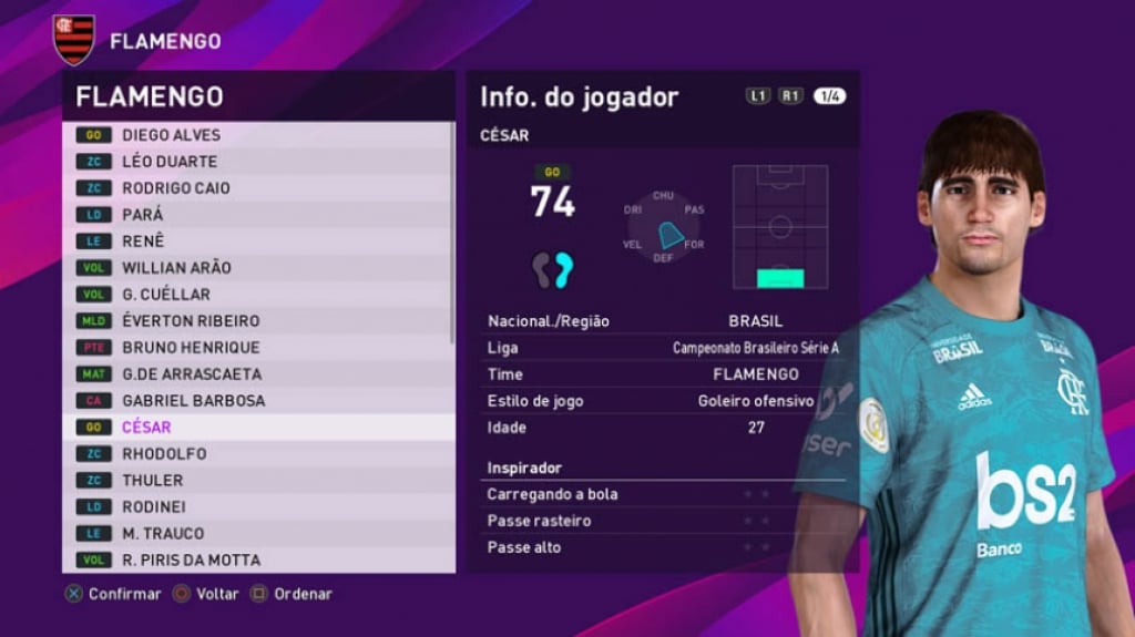 PES 2020 César Flamengo