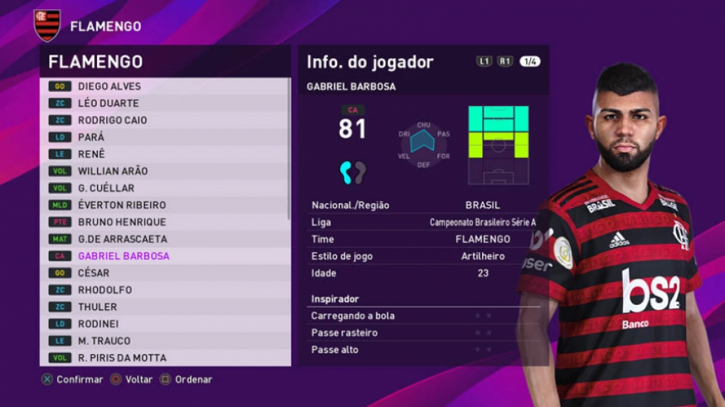 PES 2020 Gabriel Barbosa