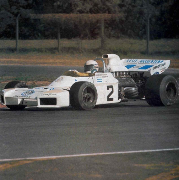 Carlos Reutemann em ação a bordo da Brabham em 1972