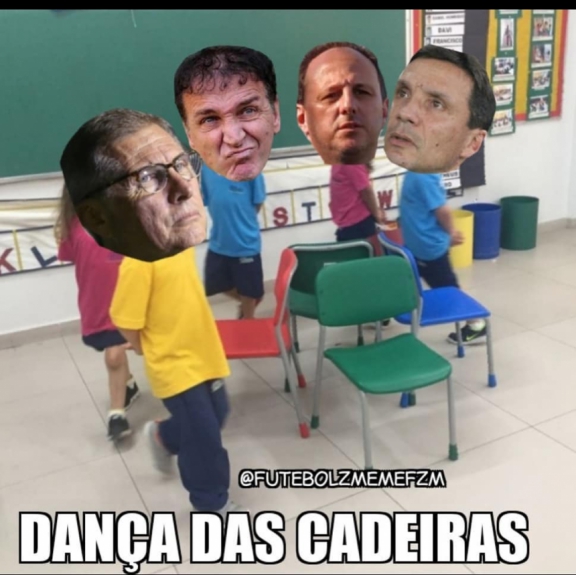 Dança das cadeiras entre treinadores acabou virando piada nas redes sociais