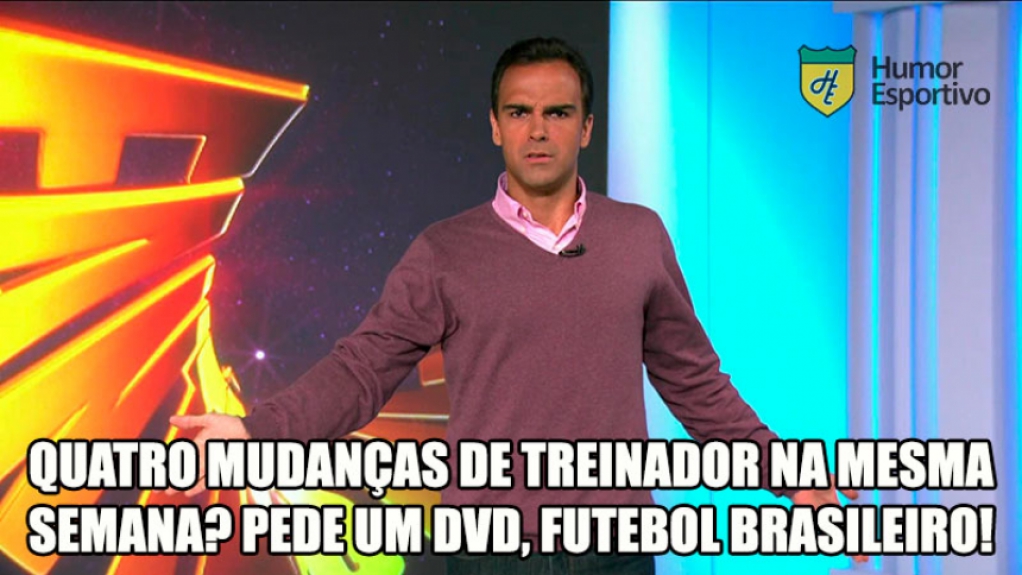 Dança das cadeiras entre treinadores acabou virando piada nas redes sociais
