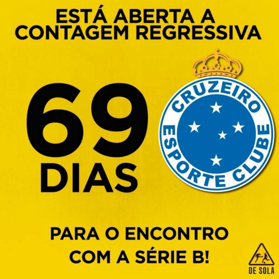 Cruzeiro no Z4 vira piada para os rivais