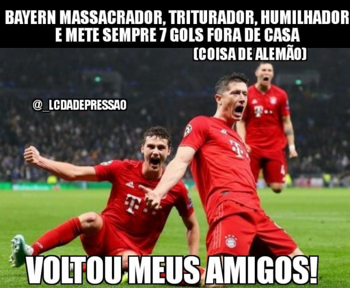 Champions League: os memes de Tottenham 2 x 7 Bayern de Munique