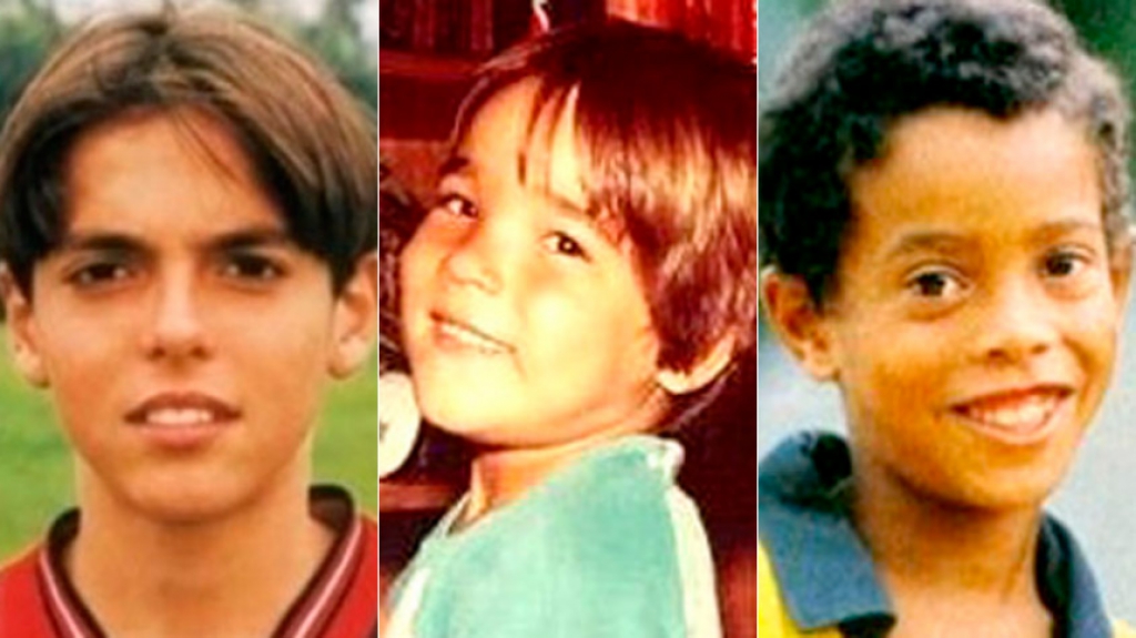 Montagem - Kaká, Deco e Ronaldinho Gaúcho
