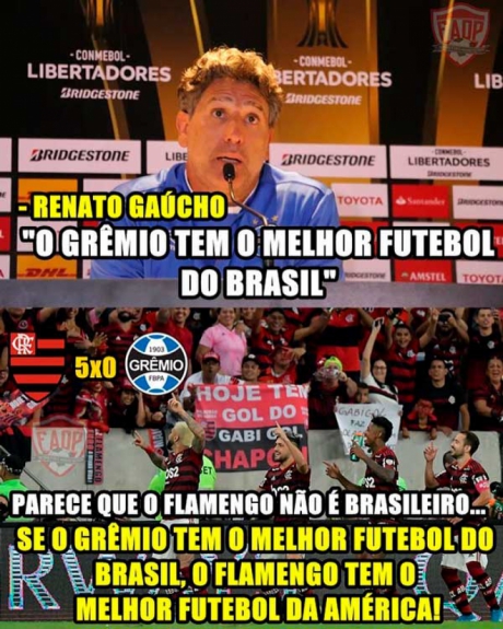 Libertadores: os memes de Flamengo 5 x 0 Grêmio