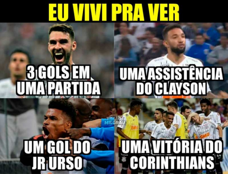 Brasileirão: os memes de Corinthians 3 x 2 Fortaleza