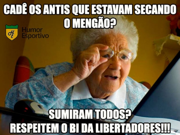 Os memes do título do Flamengo na Libertadores