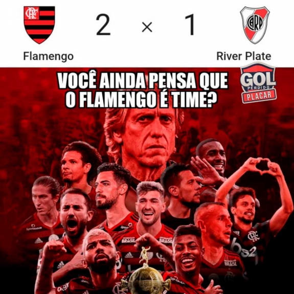Os memes do título do Flamengo na Libertadores