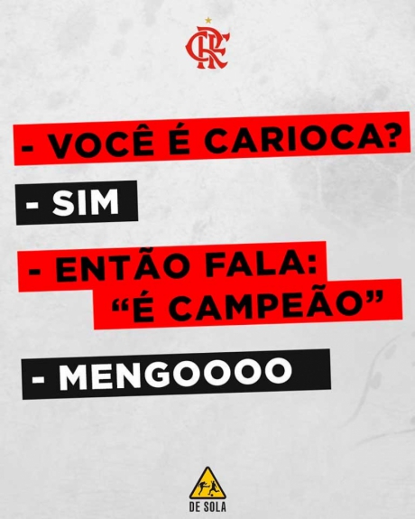 Os memes do título do Brasileirão do Flamengo