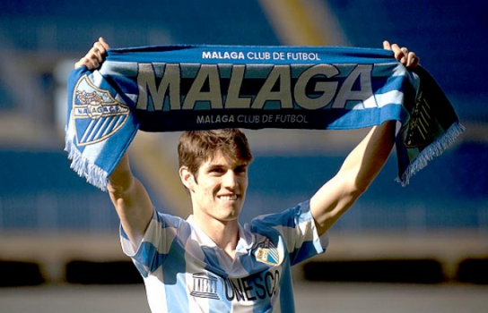 Lucas Piazon no Málaga (Foto: Jorge Guerrero/AFP)