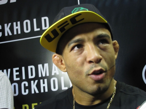 José Aldo e Ronaldo Jacaré em Media Day do UFC 194 (FOTO: Luis Fernando Coutinho)