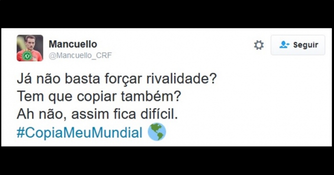 Rubro-negros não perdoaram o uso de emoji pelo Palmeiras e Felipe Melo