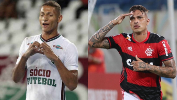 Artilheiros, Guerrero e Richarlison travam disputa particular no Fla-Flu
