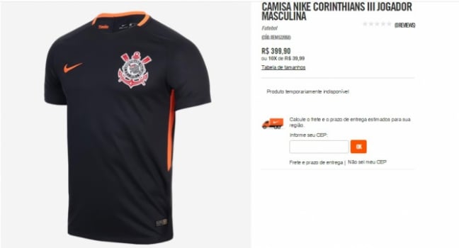 camisa corinthians laranja 2015
