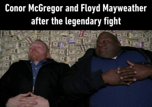 As melhores brincadeiras do duelo entre Conor McGregor e Floyd Mayweather