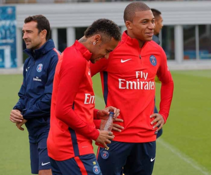 Neymar e Mbappé juntos