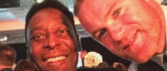 Pelé e Rooney / Reprodução
