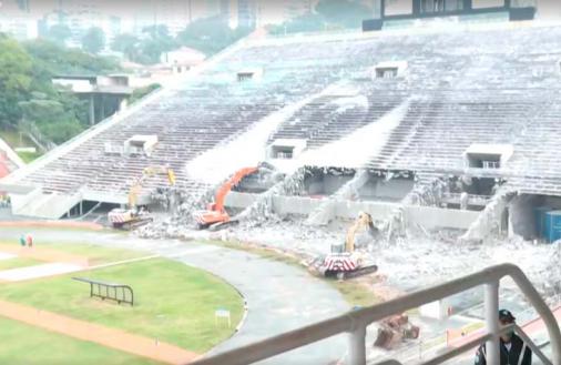 Tobogã do Pacaembu começa a ser demolido e marca nova era do tradicional estádio paulista - Vimarsana News