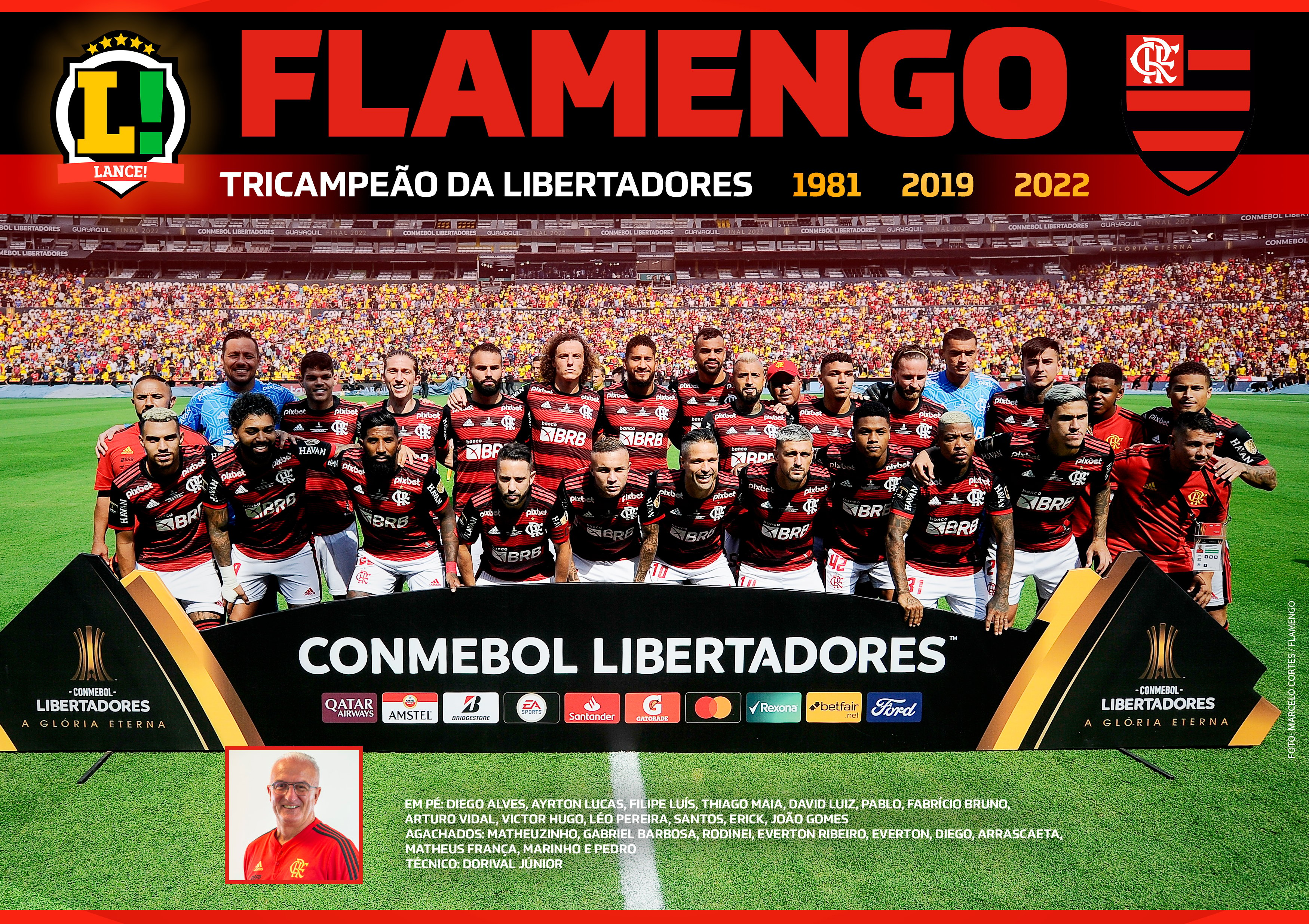 Flamengo - Manto do Tricampeão da Libertadores - 2022