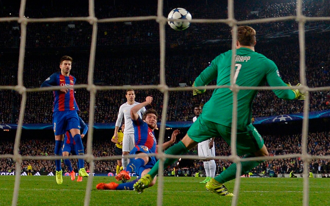 Em partida válida pelas oitavas de final da Champions League de 2017, o Barcelona ganhou do PSG por 6 a 1, jogando no Camp Nou. O mais marcante da disputa é o fato de que o time de Paris havia ganhado o jogo de ida por 4 a 0, tornando a reversão do Barcelona histórica. 