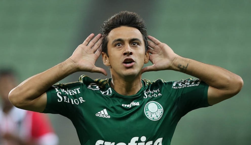 Robinho é o 11º, com 20 passes para gol. O meia defendeu o Palmeiras entre 2015 e 2016.