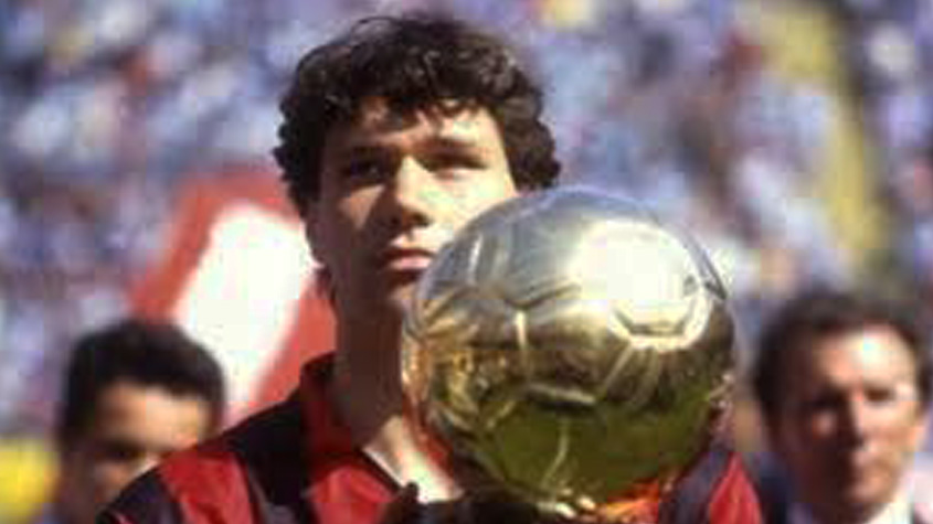 1992 - Marco van Basten (Milan) / 2º lugar: Hristo Stoichkov (Barcelona); 3º lugar: Thomas Hassler (Roma) 