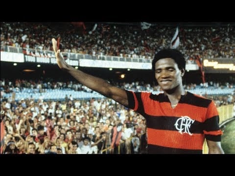 20/02/1983 - Flamengo 7 x 1 Rio Negro/AM - Gols do Flamengo: Cocada (2), Adílio (foto), Zico, Baltazar, Leandro e Robertinho