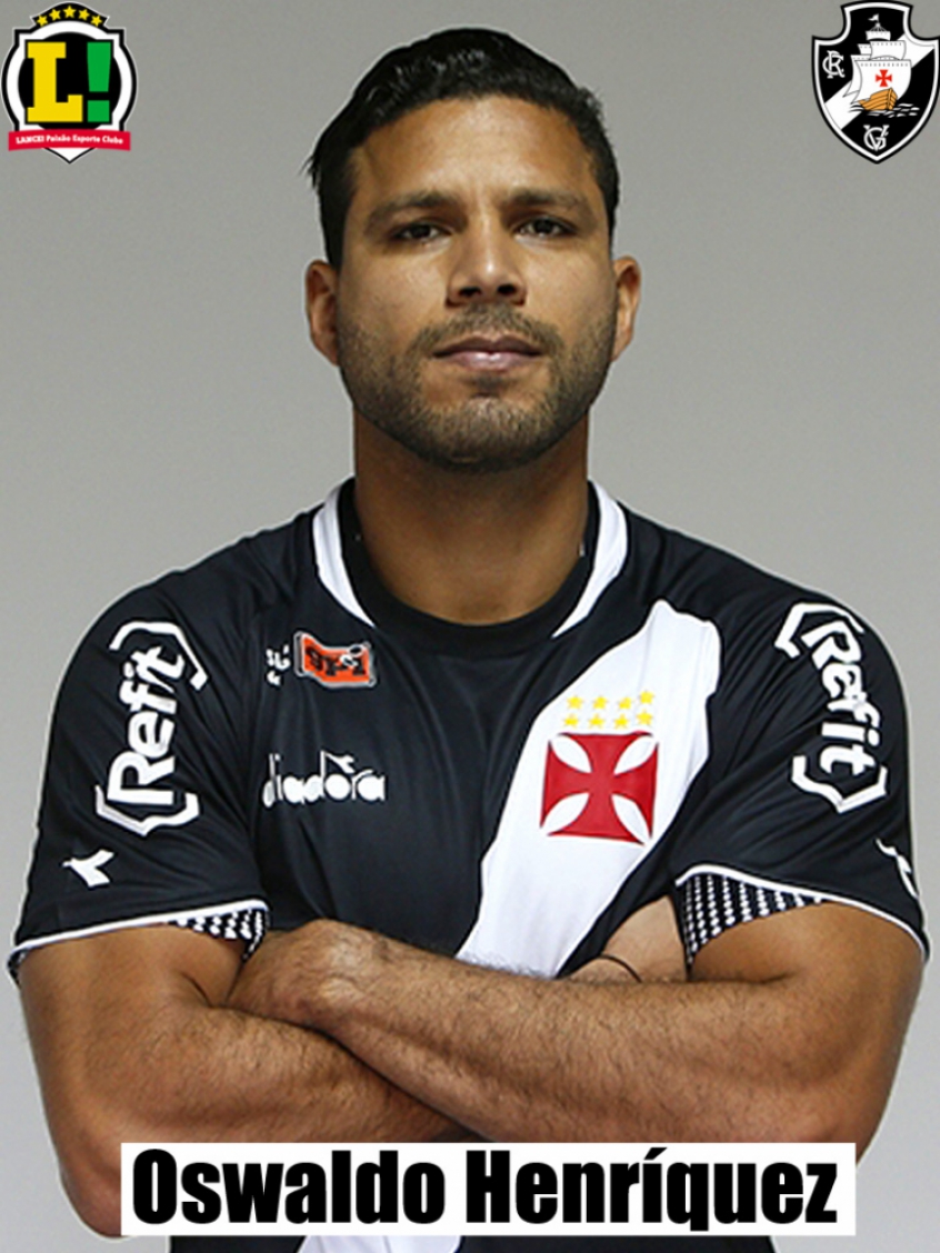 Oswaldo Henríquez - 6,0 - Não comprometeu a defesa vascaína contra uma fraca Chapecoense. Jogo sem dificuldades.