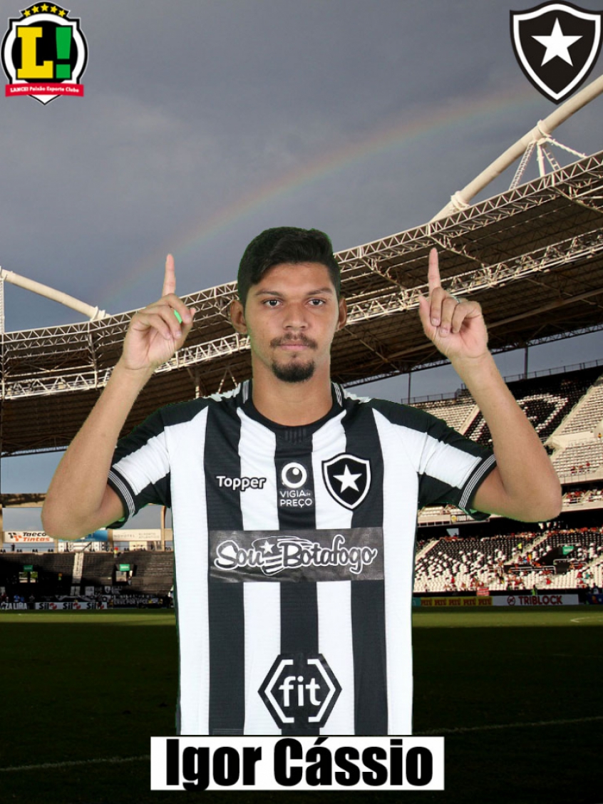 Igor Cássio - 6.5 - Entrou e fez o gol da vitória. Mas mesmo assim desperdiçou alguns momentos ofensivos do ataque do Botafogo.