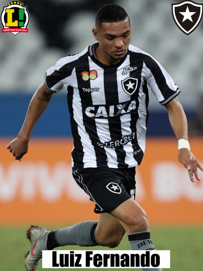 Luiz Fernando - 5,5 - Sentiu dores no primeiro tempo por conta da falta de ritmo. Foi discreto ofensivamente e fez um pênalti no segundo tempo. Acabou substituído por Fernando na etapa final. 