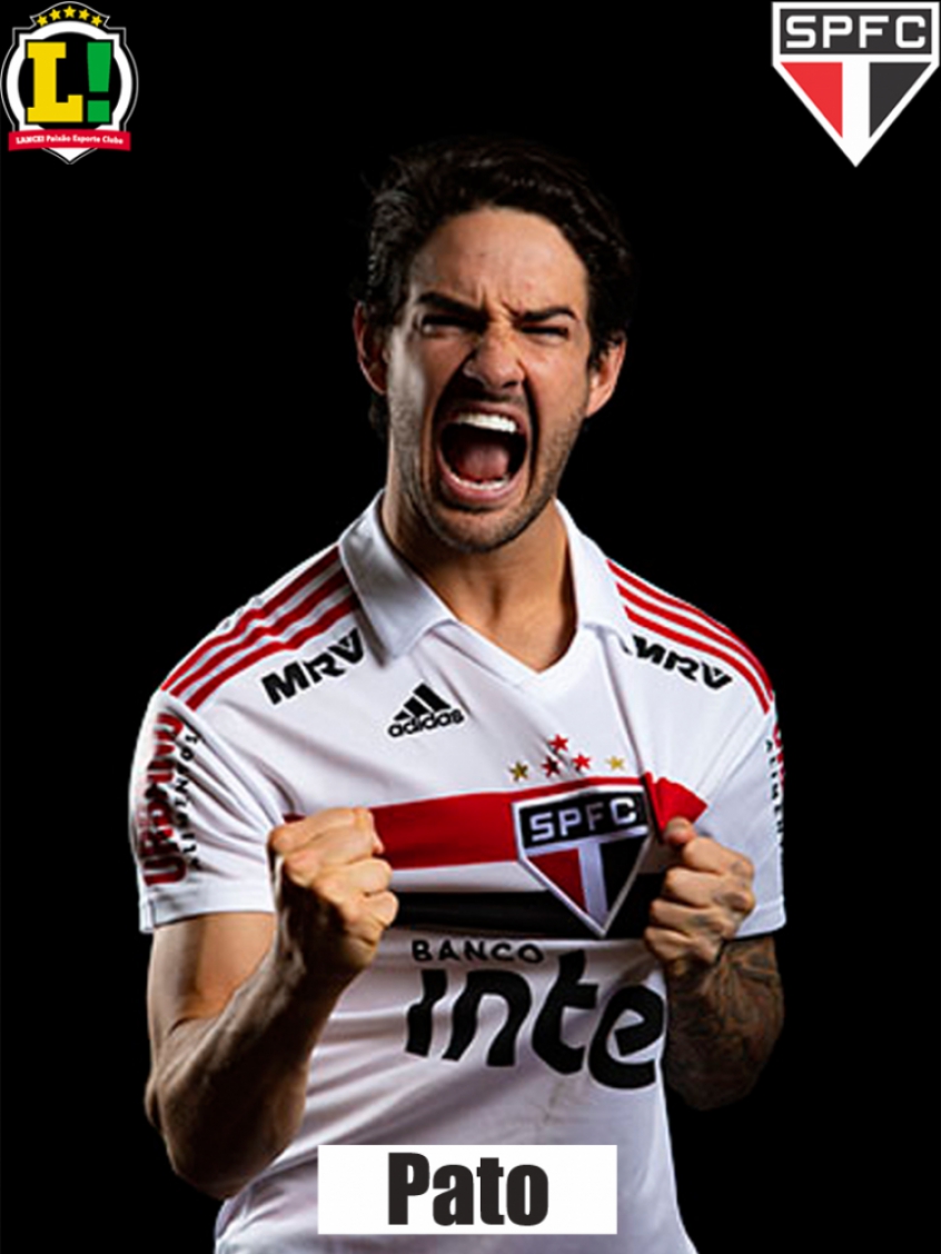 Alexandre Pato - 5,5 - Ao contrário de Pablo, jogou enfiado na área no primeiro tempo e bateu cabeça com os zagueiros, não levando perigo. Conseguiu ajudar um pouco mais no segundo tempo quando saiu mais da área, mas não fez uma boa partida.