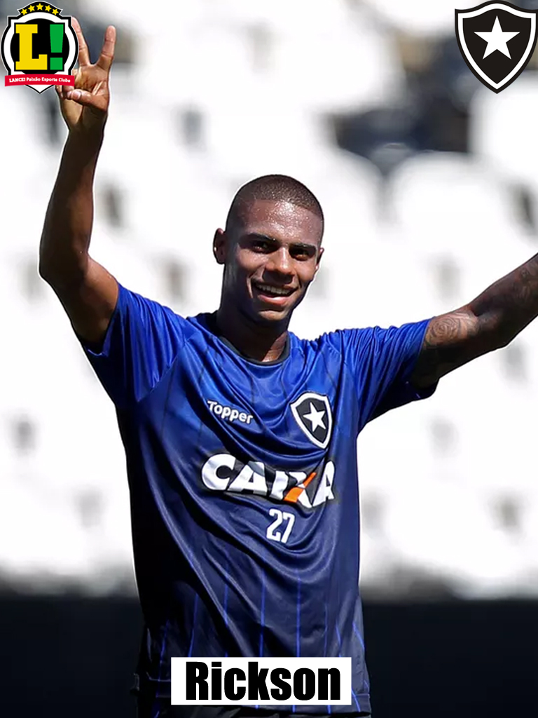 O meio-campista Rickson, do Botafogo, foi emprestado ao América-MG. 