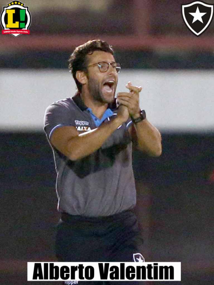 Alberto Valentim - 6,5 - Demorou para tirar Luis Henrique de campo e errou ao trocar Fernando, que estava bem na partida, por Barrandeguy. A estrela do treinador, porém, brilhou ao colocar Navarro, que lançou a bola para Nazário arrancar o pênalti no final da partida.