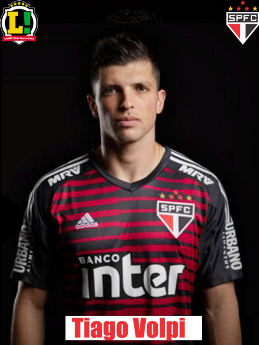 Tiago Volpi - 7,5 - Melhor jogador do São Paulo na partida. Fez importantes defesas, principalmente no primeiro tempo. No segundo, fez um lançamento espetacular para Daniel Alves, que perdeu o gol claro.