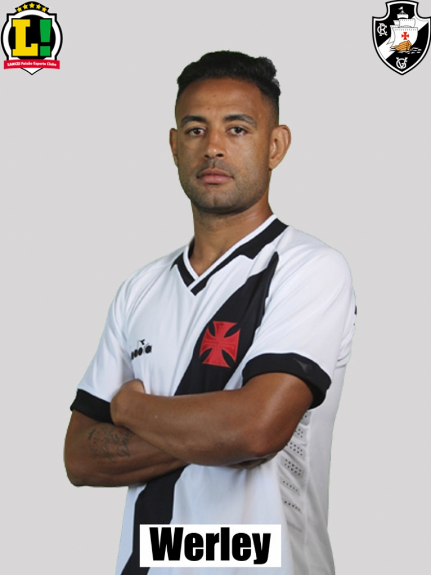 Werley - 3,5 - O zagueiro não teve uma boa atuação, e se mostrou totalmente perdido, assim como o sistema defensivo do Vasco, sobretudo no primeiro tempo.  